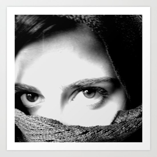 Look B&W Art Print