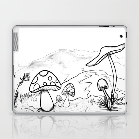 Mushroom World Laptop & iPad Skin