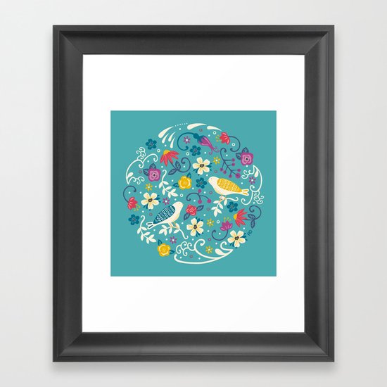Garden Birds Framed Art Print