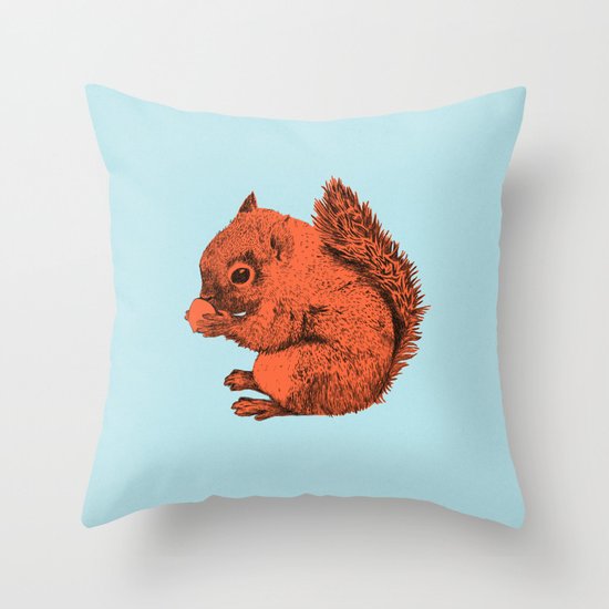 Squirrel Throw Pillow