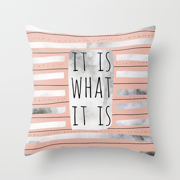 peach fruit throw pillow