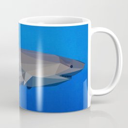 Low Poly Shark Coffee Mug | Shark, Greatwhiteshark, Graphicdesign, Lowpoly 