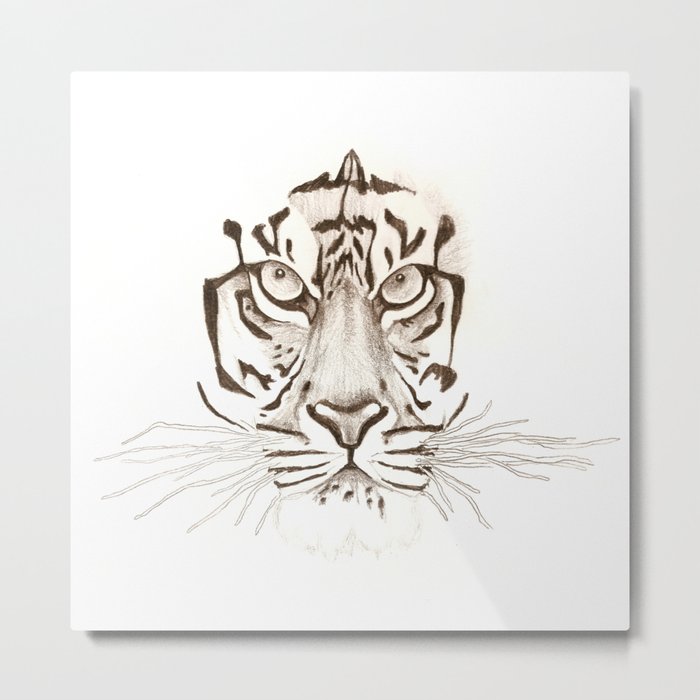 Tiger Metal Print