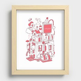 Red house Recessed Framed Print