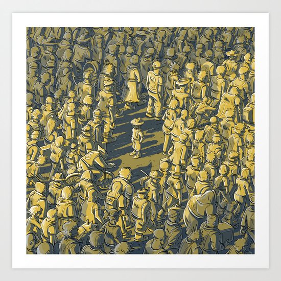 Me Vs World Art Print