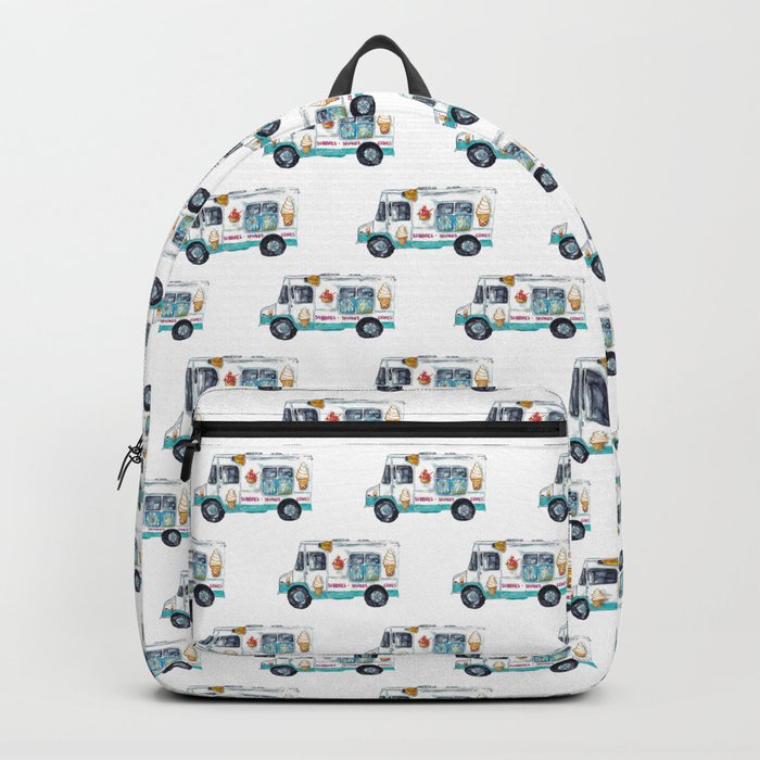 Icecream truck print Backpack