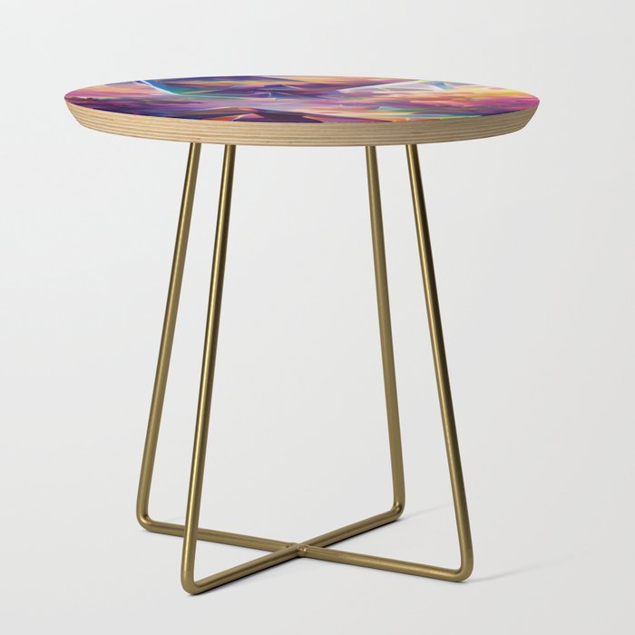 Trippy Triangles Side Table
