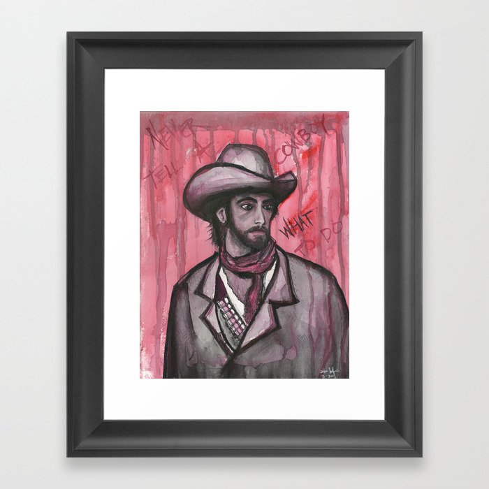 Never Tell A Cowboy What To Do Framed Art Print