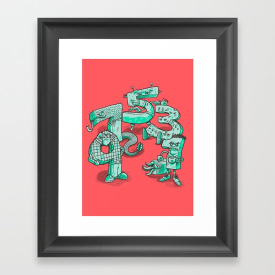 Odd Numbers Framed Art Print