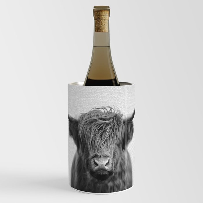 Highland Cow - Black & White Wine Chiller