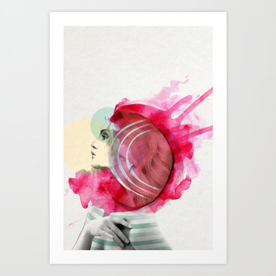 Bright Pink Art Print