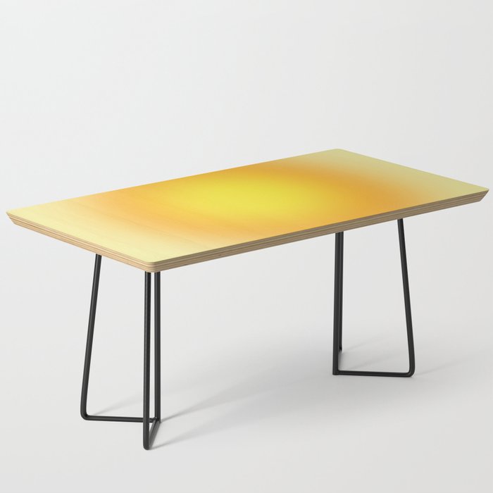  Healing With Orange and Yellow Aura Gradient Ombre Sombre Abstract Coffee Table
