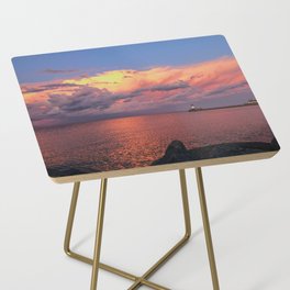 Sunset on Superior Side Table