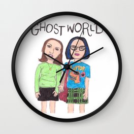 Ghost World Enid and Rebecca Wall Clock | Drawing, Enidandrebecca, Popart, Pop Art, Danielclowes, Other, Enidcoleslaw, Illustration, Coloredpencil, Movies & TV 