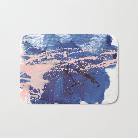 brush strokes 3 Bath Mat