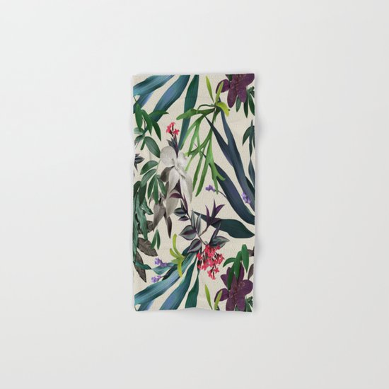 Tropical leaf pattern II Hand & Bath Towel