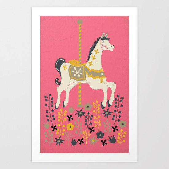 Carousel Art Print