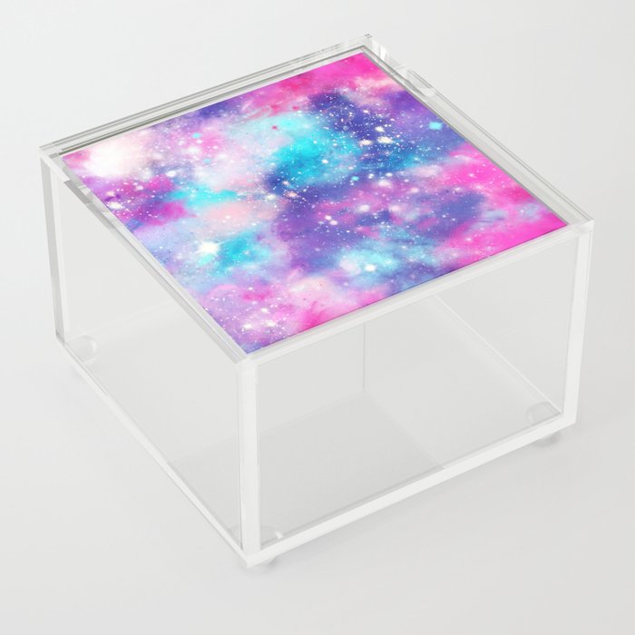 Pretty Pastel Galaxy Acrylic Box