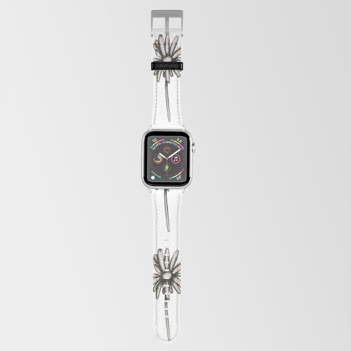 Speckled Daisy Black and White Print Apple Watch Band