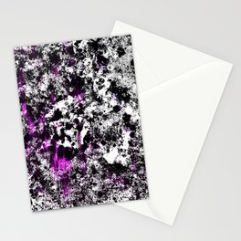 White, black and little pink Stationery Card