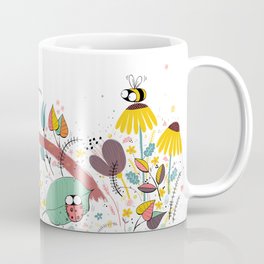 Three Ants in a Row Coffee Mug | Ladybug, Three, Lovely, Drawing, Plants, Simple, Honeybee, Small, Design, Ants 