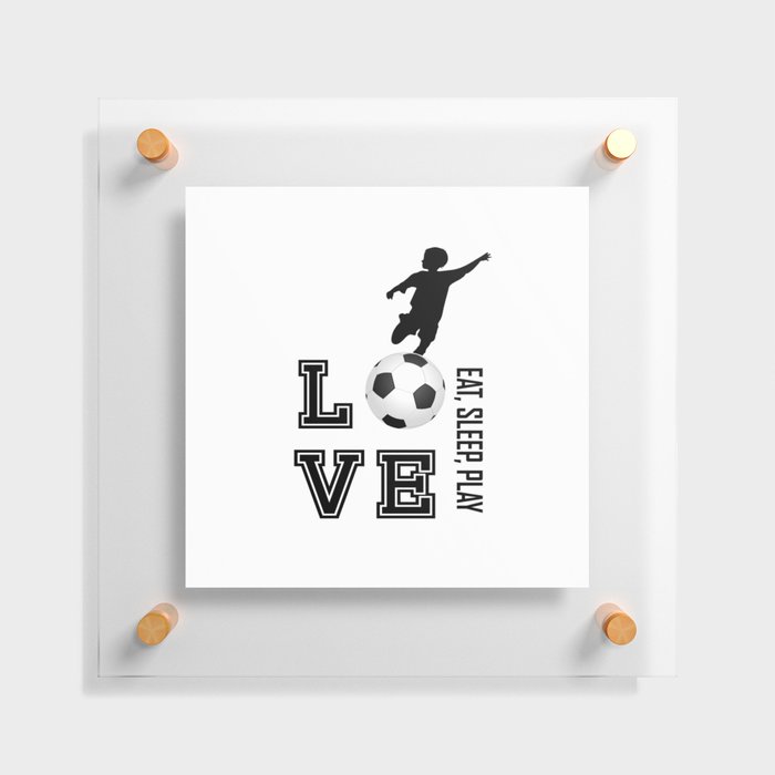Eat, Sleep, Play  Love Volleyball Floating Acrylic Print