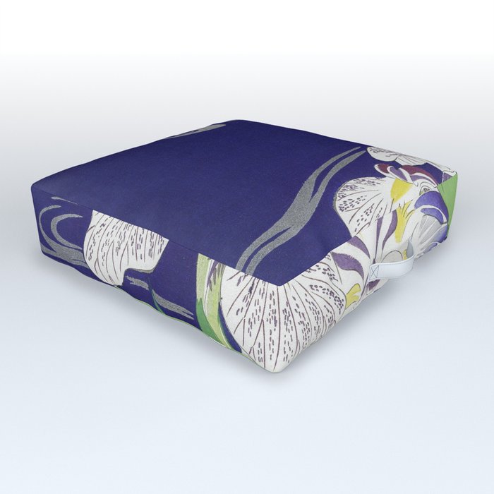 Irises Outdoor Floor Cushion