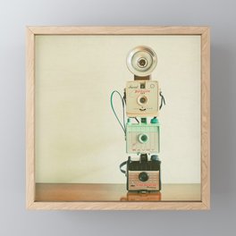 Tower of Cameras Framed Mini Art Print