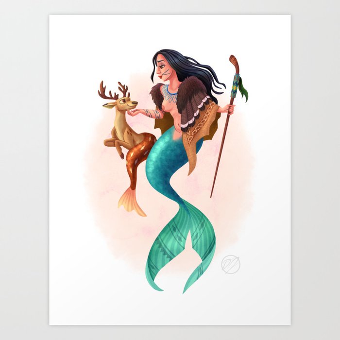 HOSHONT' OMBA - World Class Mermaids Art Print