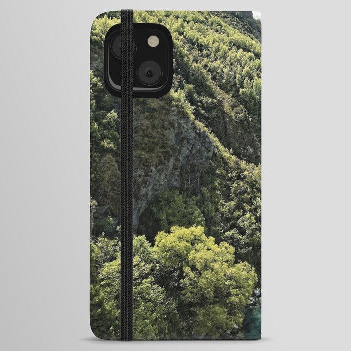 New Zealand Photography - Kawarau River Going Past The Beautiful Nature iPhone Wallet Case