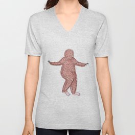 Lady Bigfoot V Neck T Shirt