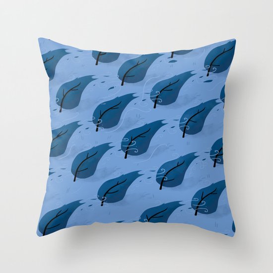 Stormy Forest Throw Pillow