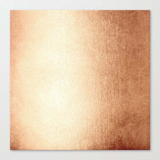 Simply Deep Bronze Amber Canvas Print