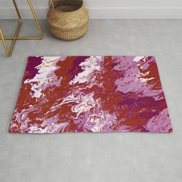 Stormy Weather Red Area & Throw Rug