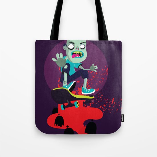 Skater zombie Tote Bag