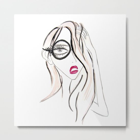 Lady Boss Metal Print