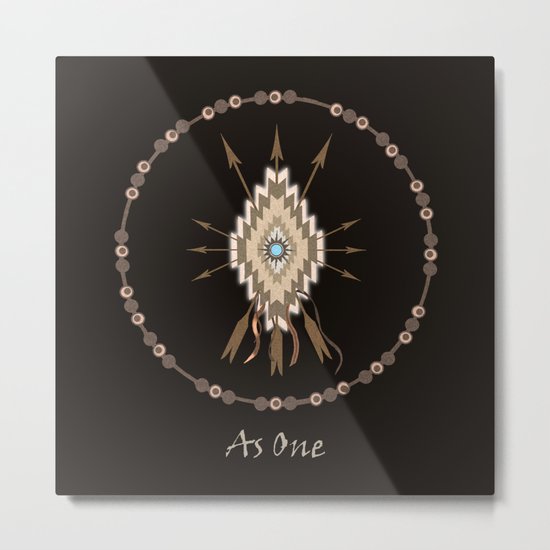 As One Metal Print