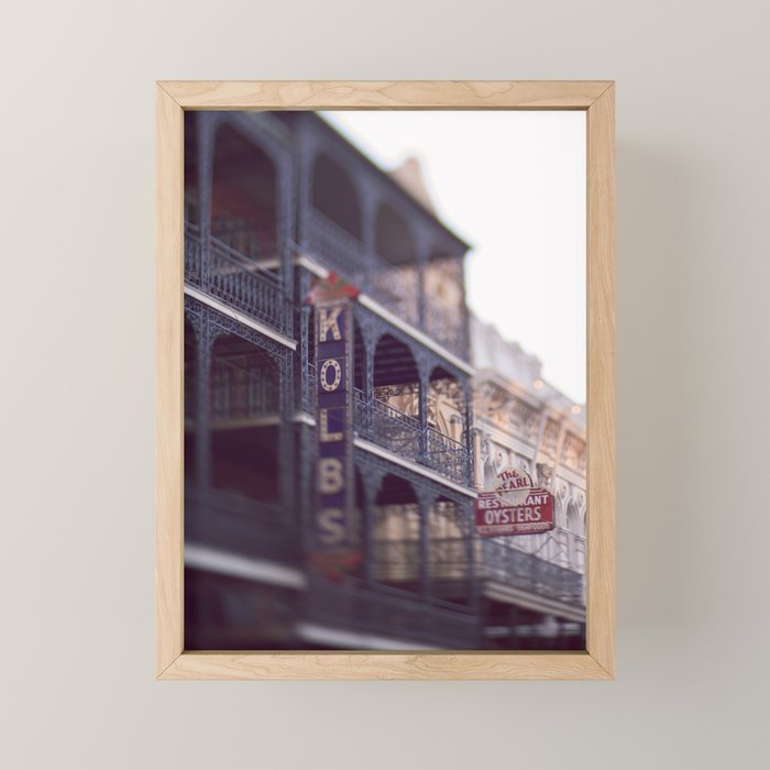 Morning Light In The French Quarter Framed Mini Art Print By