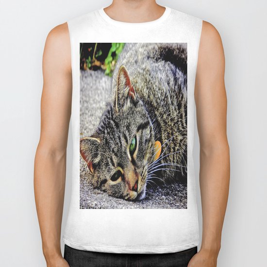 Those Green Eyes Biker Tank