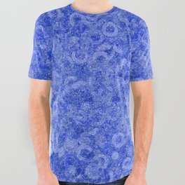 BLUE MASH UP. All Over Graphic Tee