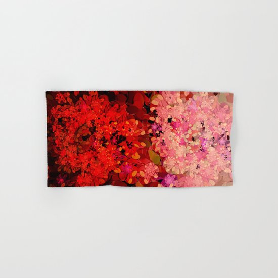 Two Different Worlds -- Floral Pattern Hand & Bath Towel
