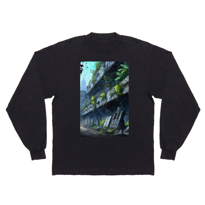 Post apocalyptic city Long Sleeve T Shirt