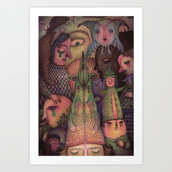Let The Masquerade Begin! Art Print