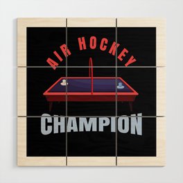 Air Hockey Champion Air-Hockey Arcade Wood Wall Art