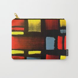 "Madmen" - Mid Century Modern  Carry-All Pouch | Acrylic, Pop Art, Madmen, Blackvelvet, Yellow, Primarycolors, Red, Sixties, Graphicdesign, 60S 