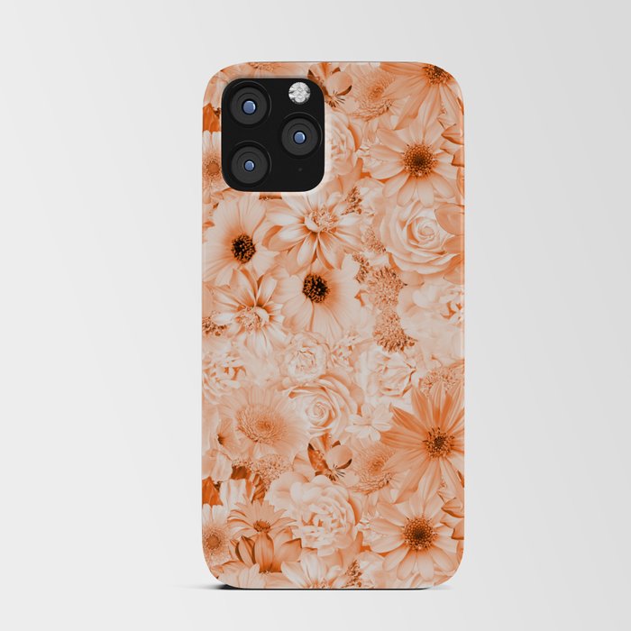 marigold orange floral bouquet aesthetic cluster iPhone Card Case