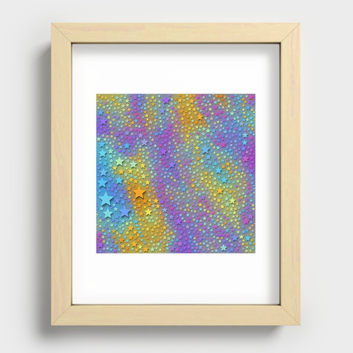 Beautiful Fluid Pattern Design Recessed Framed Print