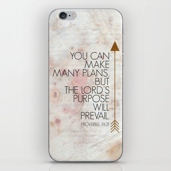 Purpose- Proverbs 19:21 iPhone & iPod Skin
