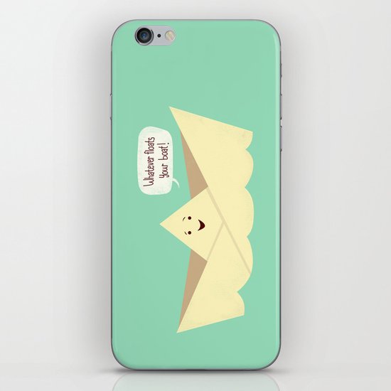 Happy boat iPhone & iPod Skin
