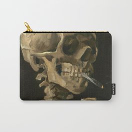 Vincent van Gogh - Skull of a Skeleton with Burning Cigarette Carry-All Pouch